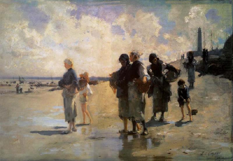 John Singer Sargent THe Oyster Gatherers of Cancale china oil painting image